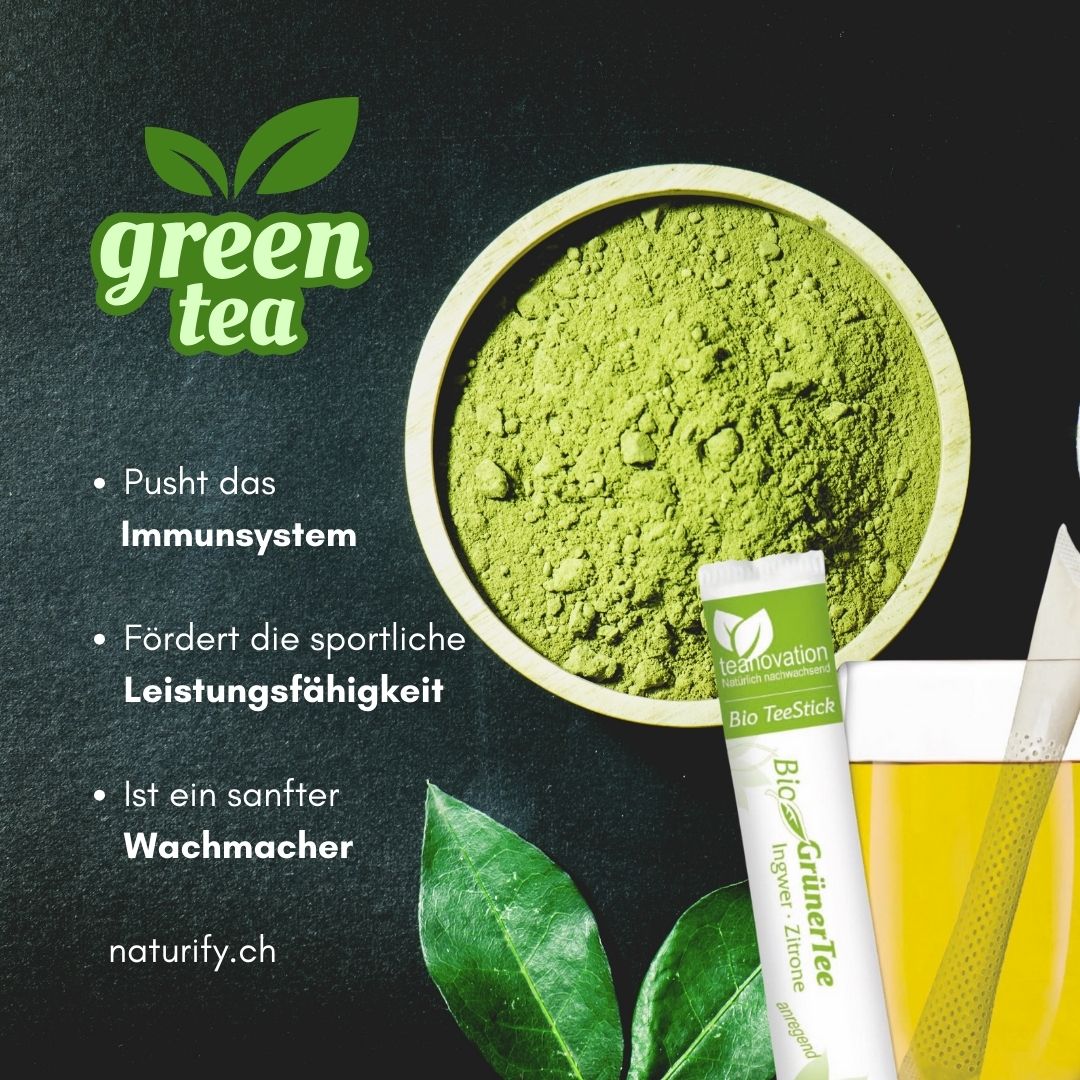 Bio Grüner Tee Ingwer und Zitrone | Tea-Stick 20 Stück - #shop_name