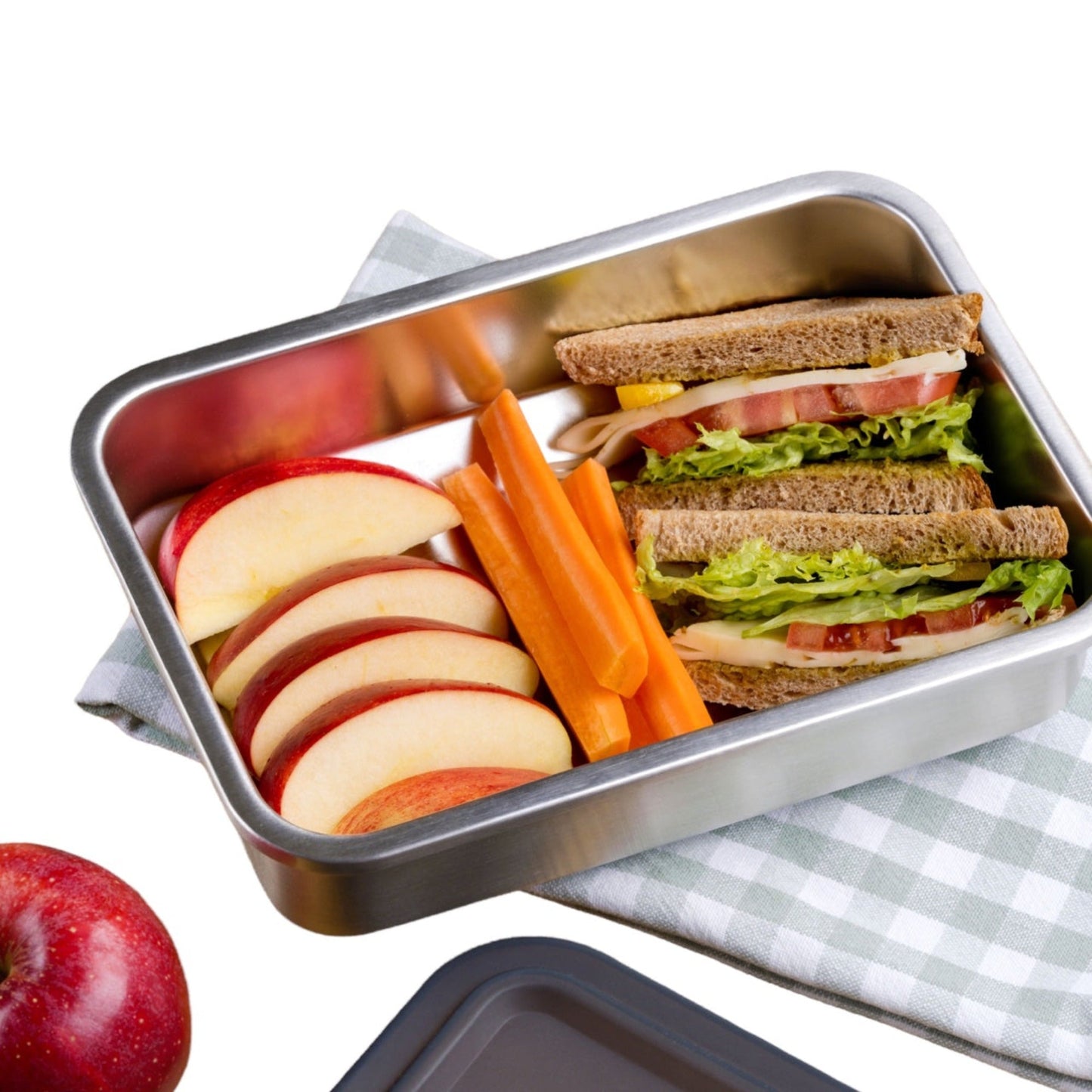 Edelstahl Lunchbox filip® 2er Set mit Sleeve und Besteckfach - #shop_name
