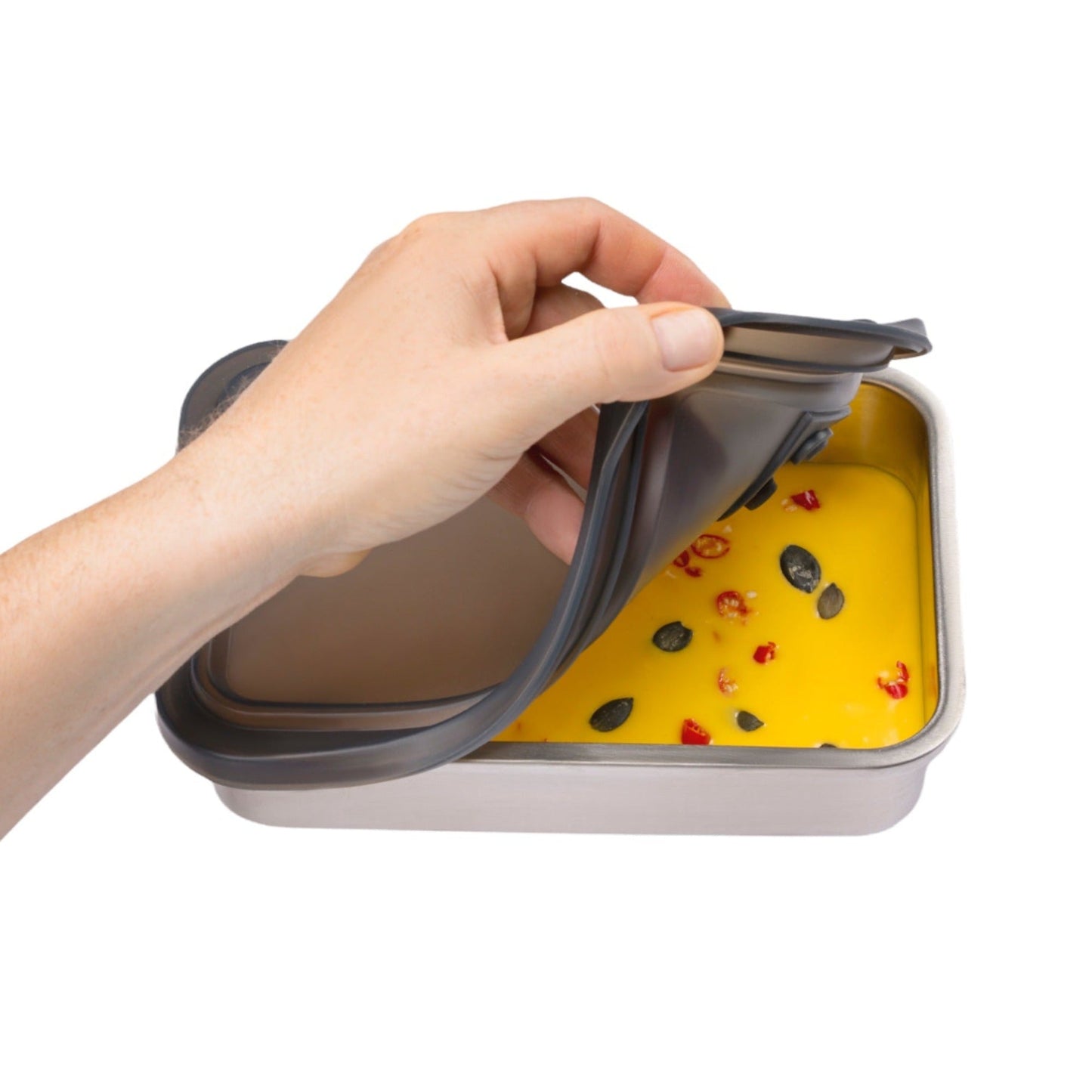 Edelstahl Lunchbox filip® 2er Set mit Sleeve und Besteckfach - #shop_name