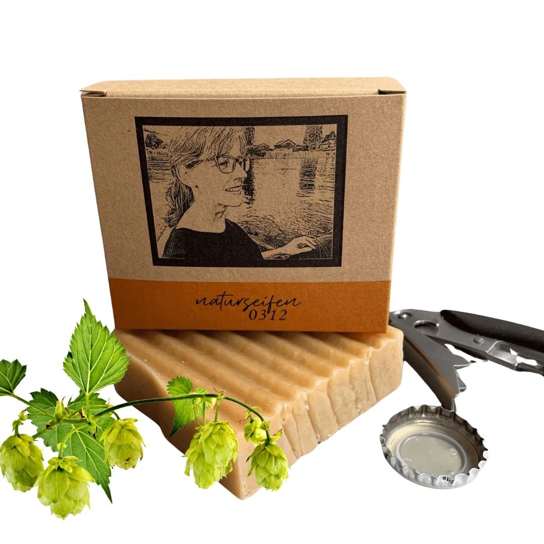 Haar-Seife Bier 110g | handgemacht | und Rosmarin - #shop_name
