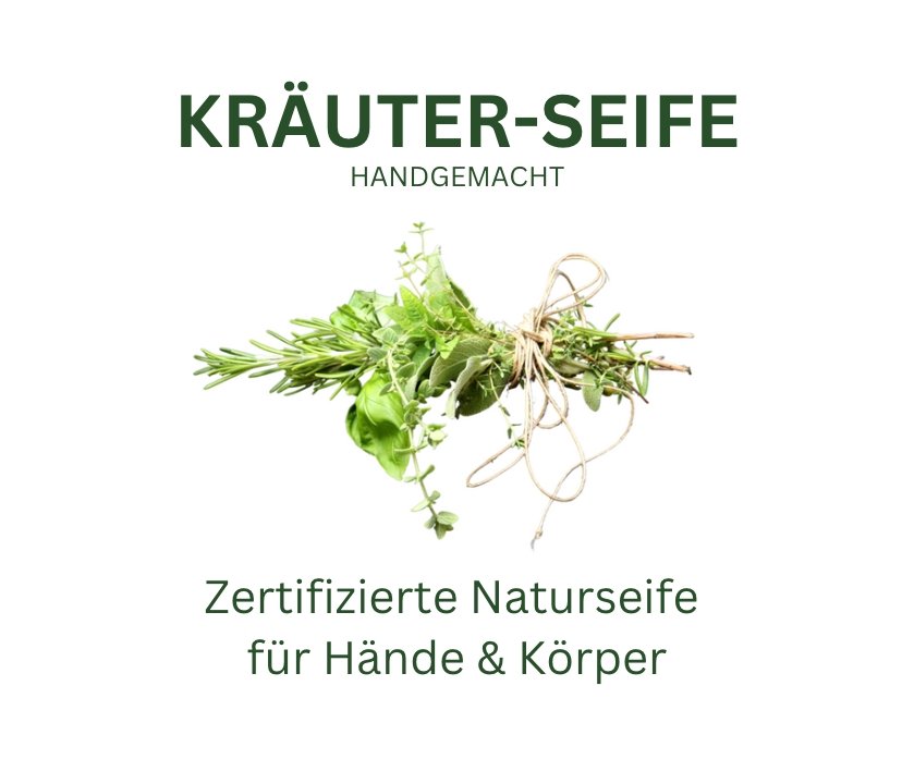Handseife aus Kräuter 110g handgemacht - #shop_name