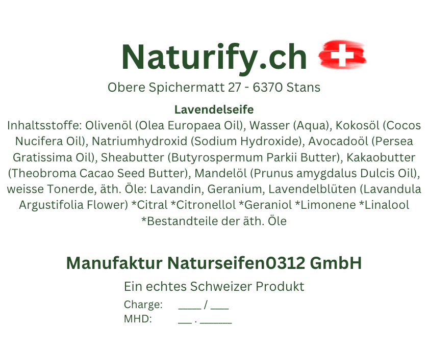 Handseife Lavendel 110g handgemacht - #shop_name