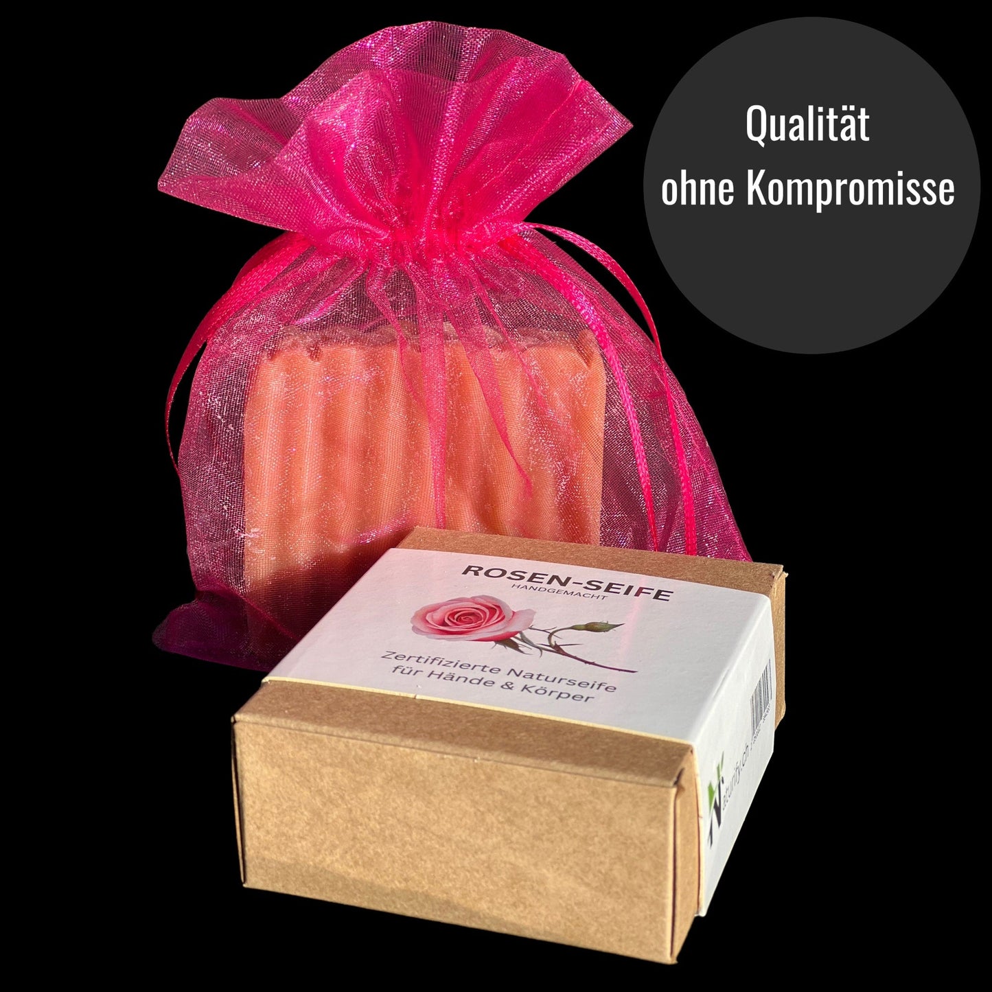 Handseife Rosen 110g handgemacht - #shop_name