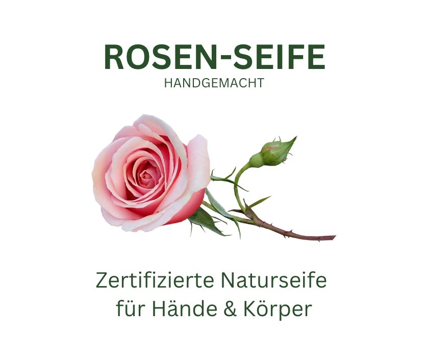 Handseife Rosen 110g handgemacht - #shop_name