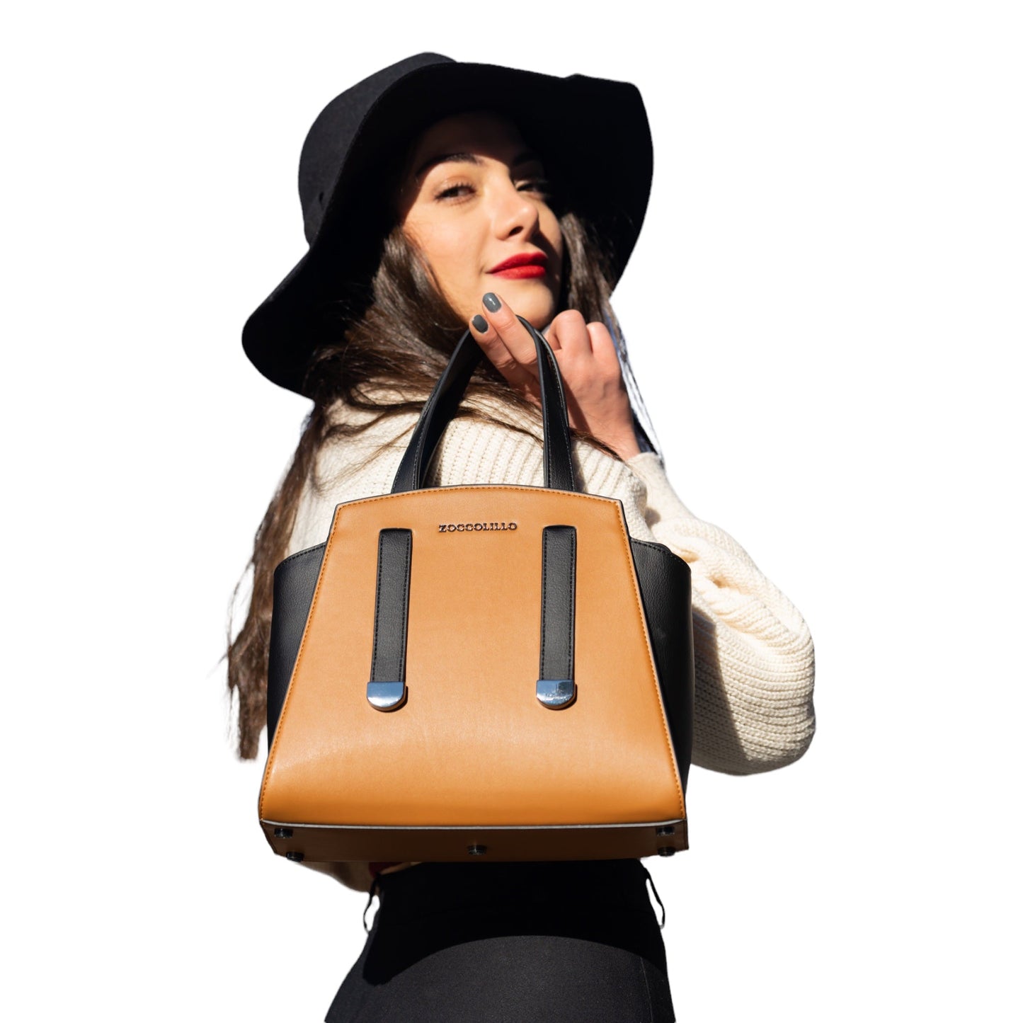 Handtasche Veganleder Maia braun - #shop_name