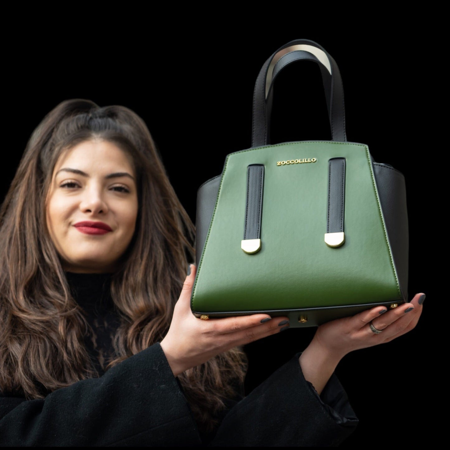 Handtasche Veganleder Maia grün - #shop_name