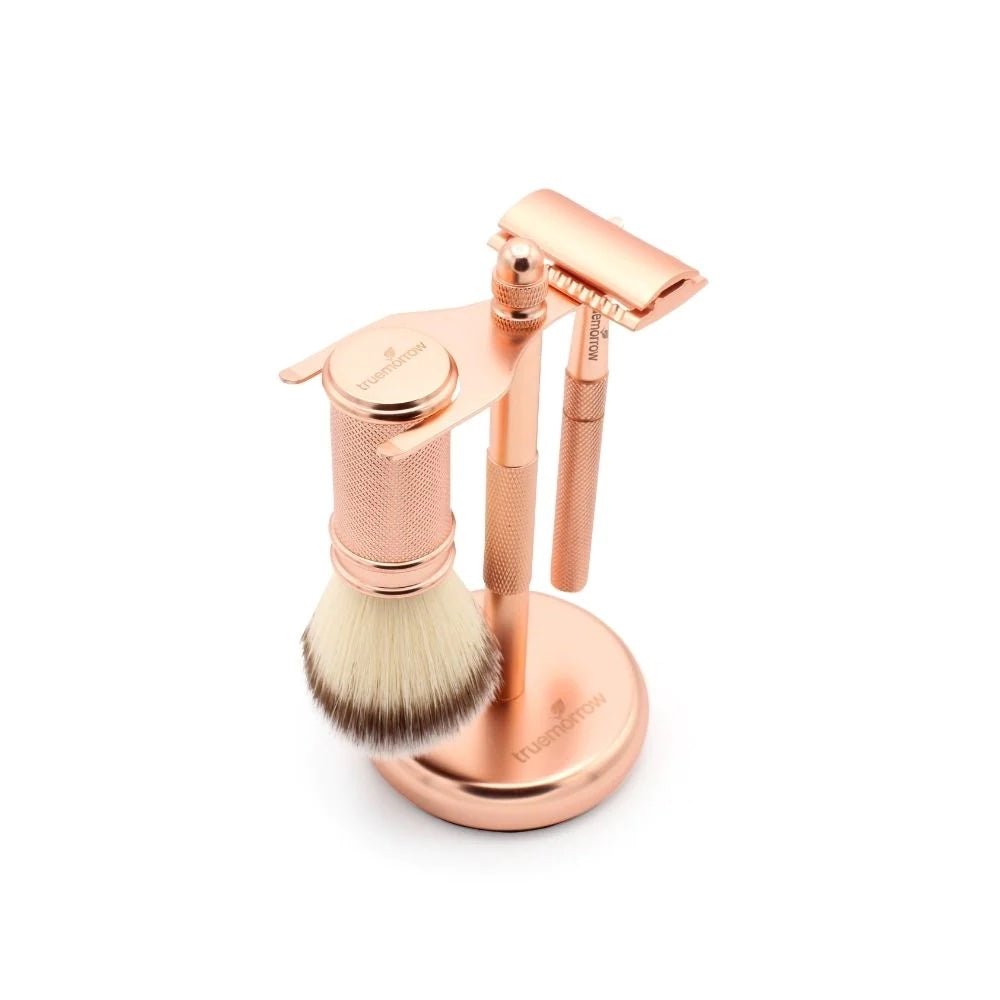 Rasier-Set aus Metall | inklusive 10 Ersatzklingen - #shop_name