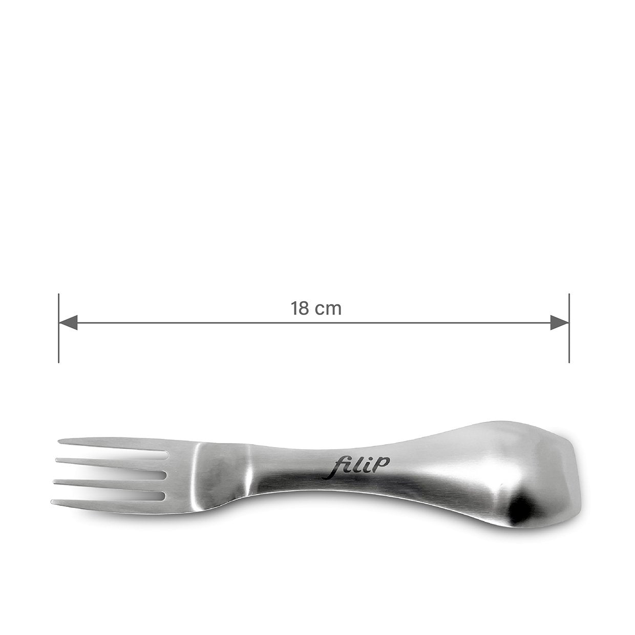 Spork Edelstahl filip® | Gabel-Löffel mit Stechkante im Sleeve - #shop_name