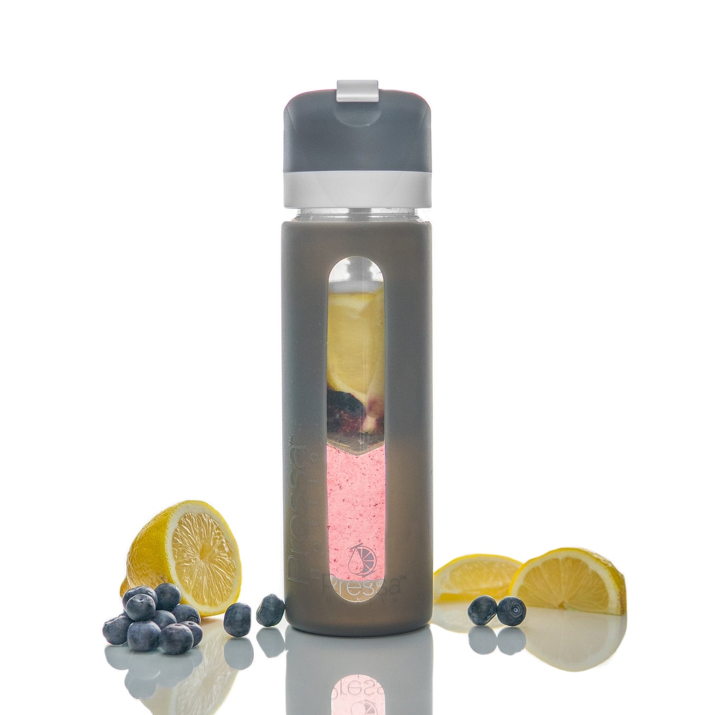 Trinkflasche Glas PressaBottle 0.7 Liter, zertifiziert in der Schweiz - #shop_name