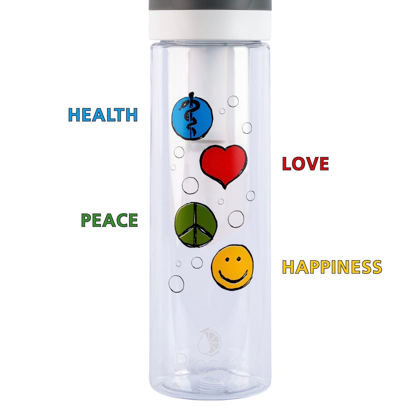 Trinkflasche PressaBottle 0.7 Liter Tritan zertifiziert in der Schweiz - #shop_name