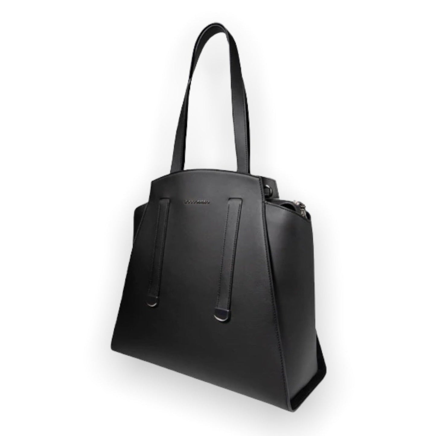 Handtasche Veganleder Iris schwarz XL - #shop_name