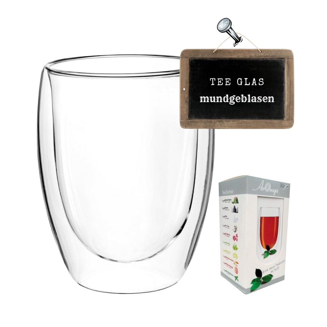 TeeGlas in der Box 250ml | Borosilikatglas mundgeblasen - #shop_name