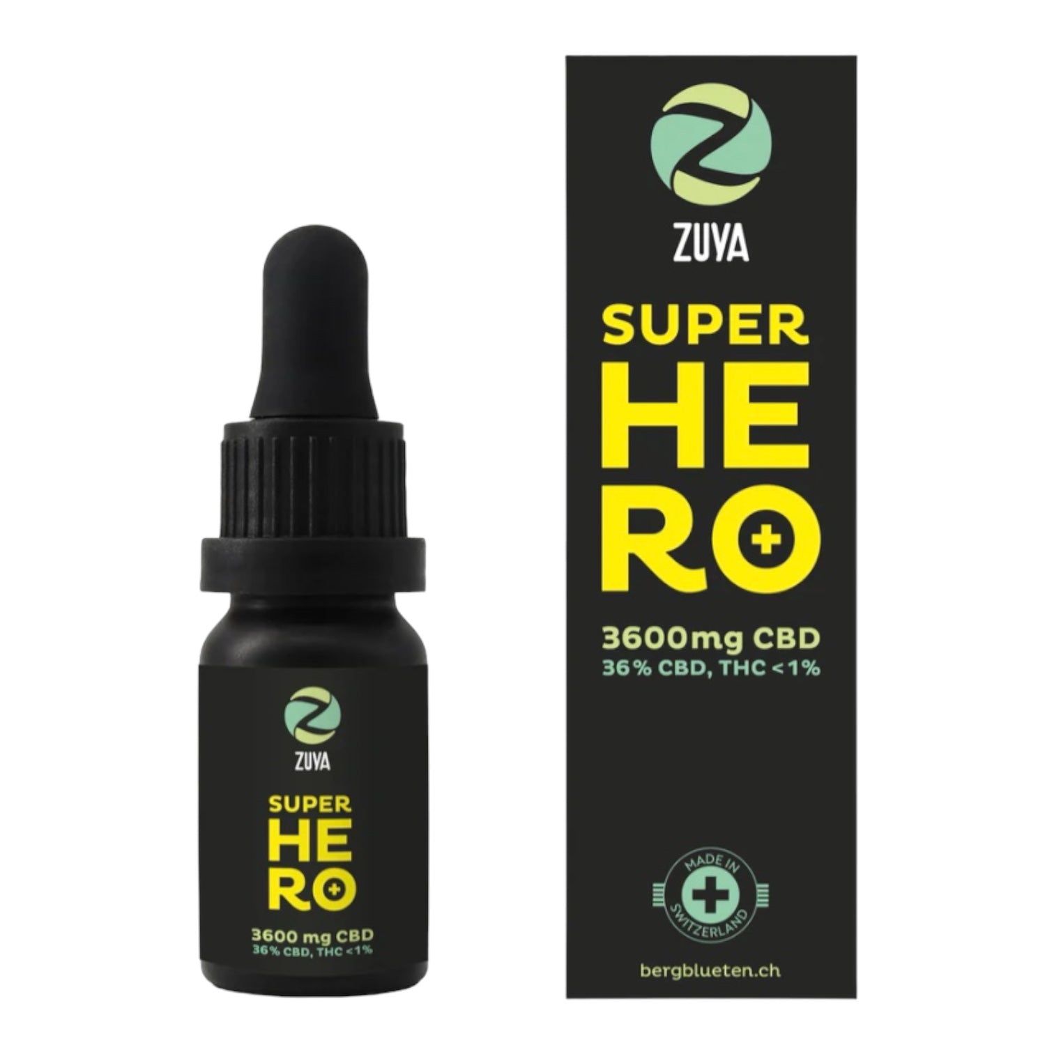 Vollspektrum Hanfextrakt 36% | Zuya Super Hero für Sportler – Naturify